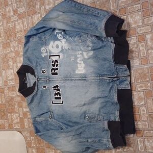 Vintage 16 BARS Jean jacket men's size xlarge